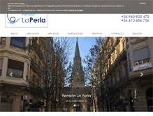 Tablet Screenshot of pensionlaperla.com